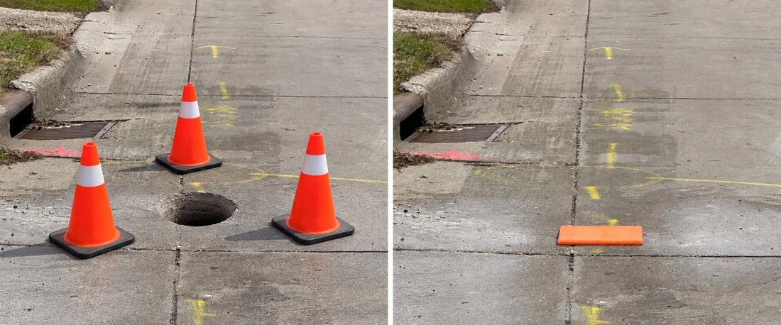 Traffic Cones vs. Core Hole Covers: What’s the Right Choice?